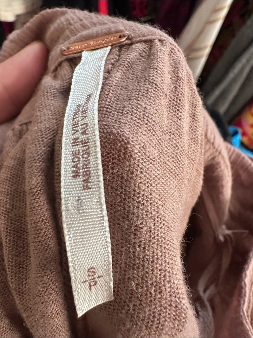 Free People Relaxed Boxy Earthy Taupe Oversized Linen Blend Blouse S Boho Beachy
